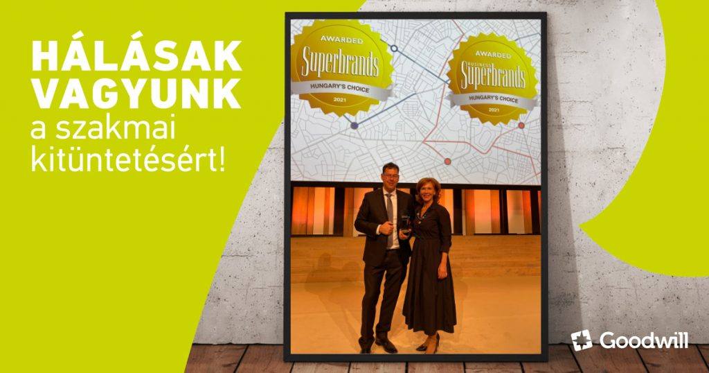 Dr. Jójárt Ferenc és Dr. Kardos Mária a Superbrands díjátadón
