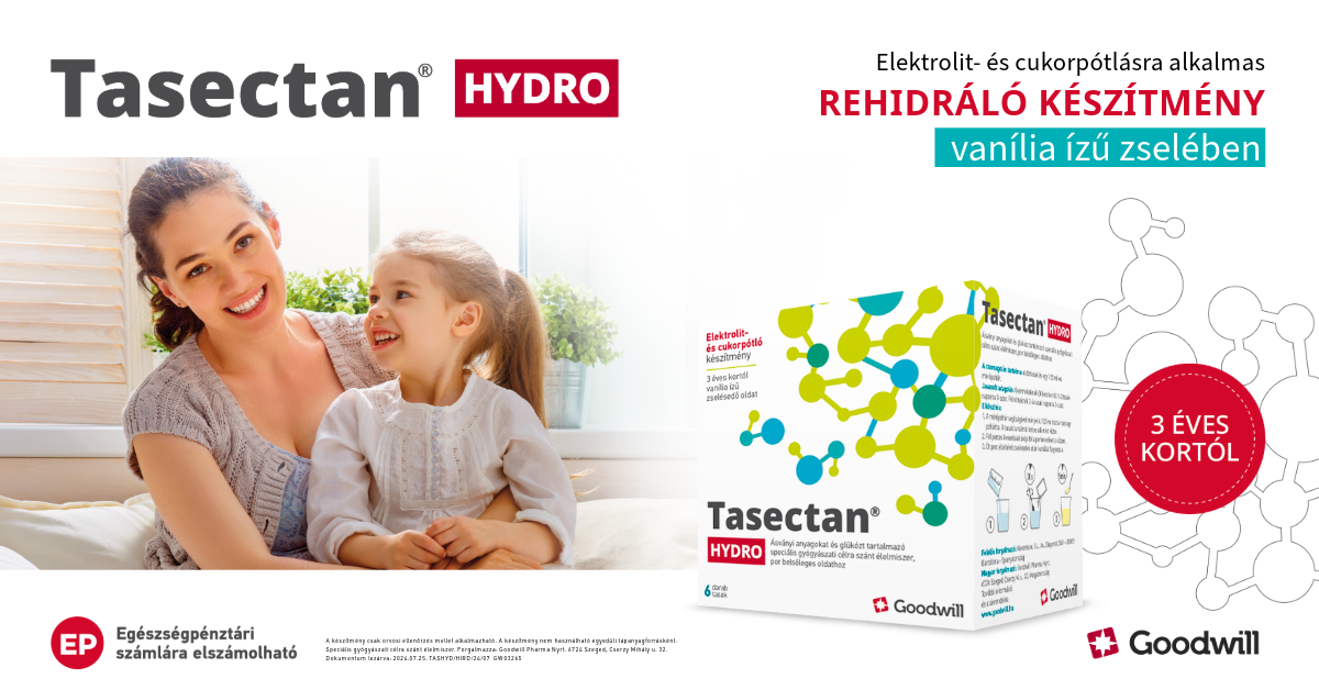 Tasectan Hydro - Elektrolit és cukorpótlásra alkalmas rehidráló készítmény