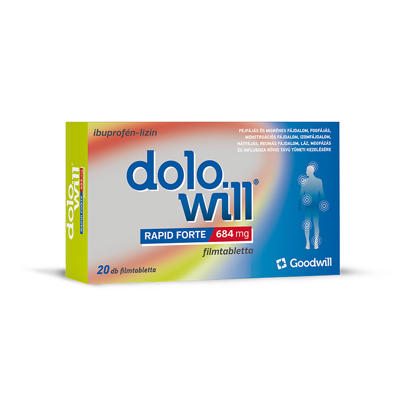 Dolowill Rapid Forte láz és fájdalomcsillapító