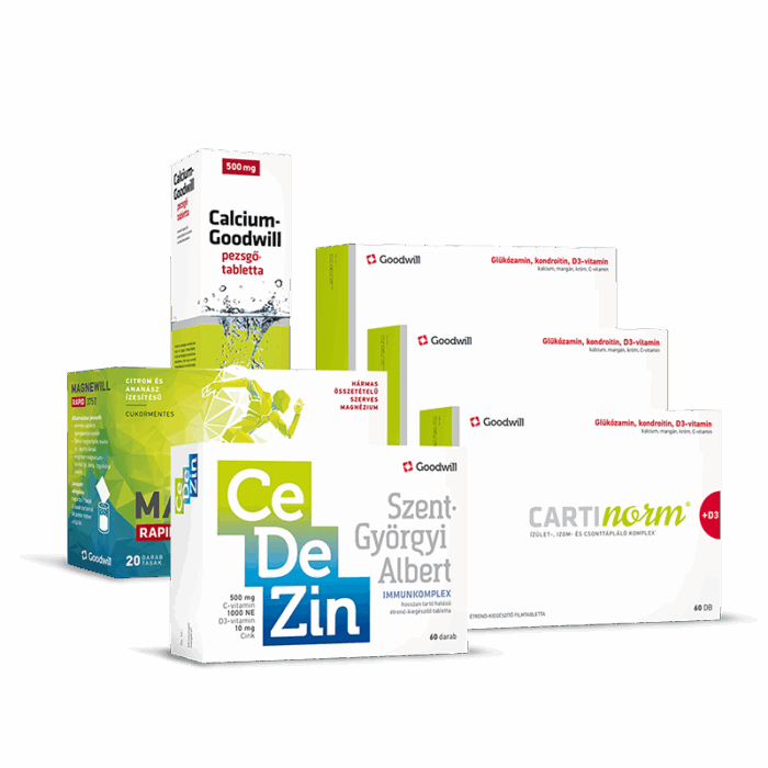 Maradj aktív csomag - Cartinorm+D3, Magnewill, Cedezin, Calcium Goodwill
