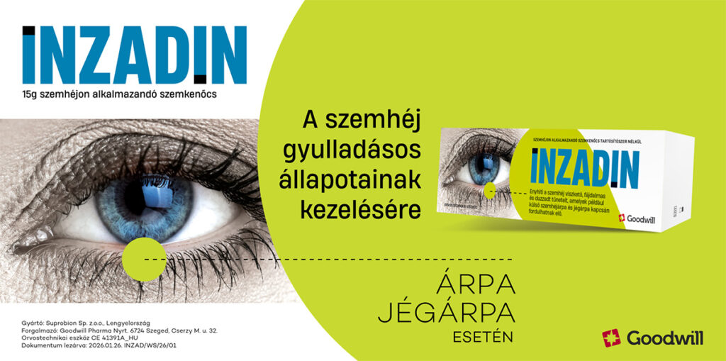 Inzadin szemkenőcs - szemárpa, jégárpa és egyéb szemhéjgyulladások esetén