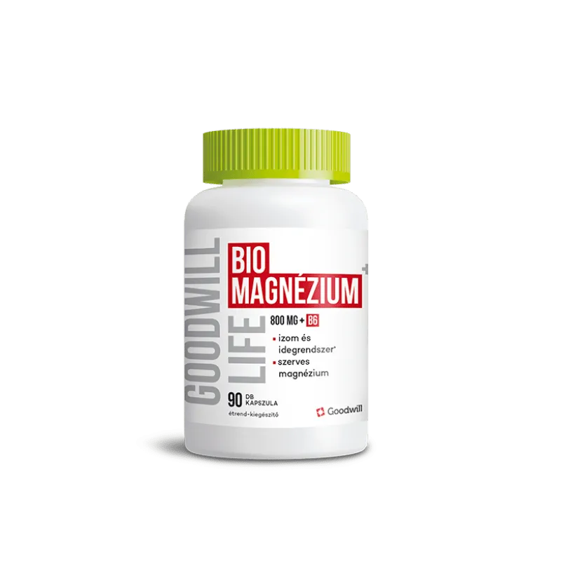 Goodwill Life Biomagnézium+B6 90x - szerves magnézium b6