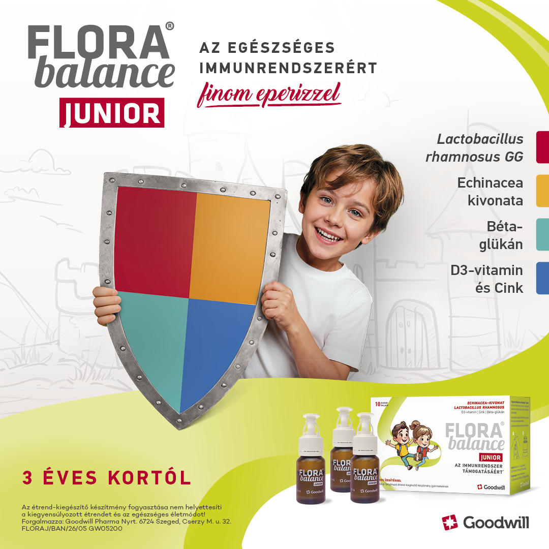 Florabalance Junior Echinacea-kivonattal - bélflóra helyreállító gyerekeknek