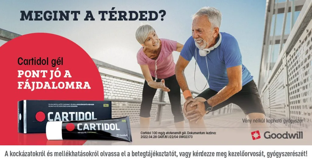 Cartidol fájdalomcsillapító gél porckopás esetén is