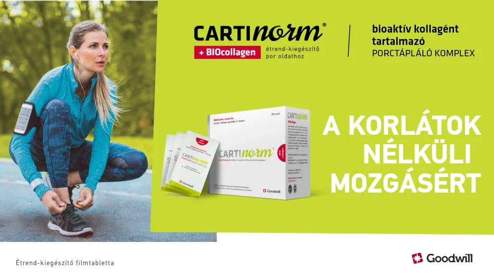 Cartinorm - A korlátok nélküli mozgásért. Nagy dózisú izom, ízület, csont tápláló komplex