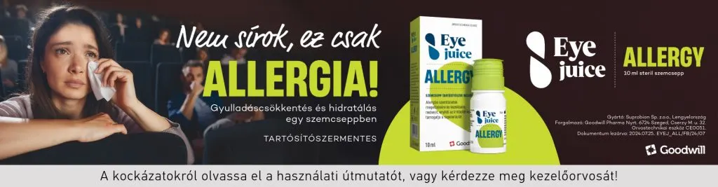 Eyejuice Allergy szemcsepp allergiás szemtünetekre