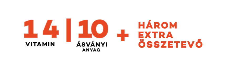 Fortacell Junior - 14 vitamin, 10 ásványi anyag + 3 extra összetevő