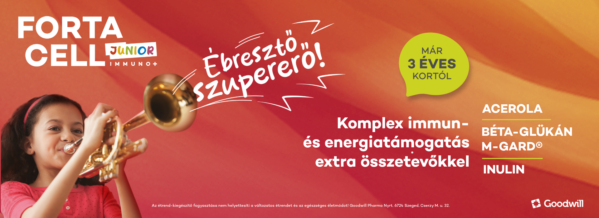 Fortacell Junior immunerősítő gyerekeknek