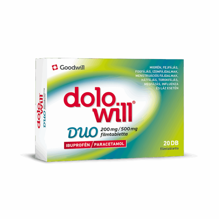Dolowill Duo 200 mg/500 mg filmtabletta