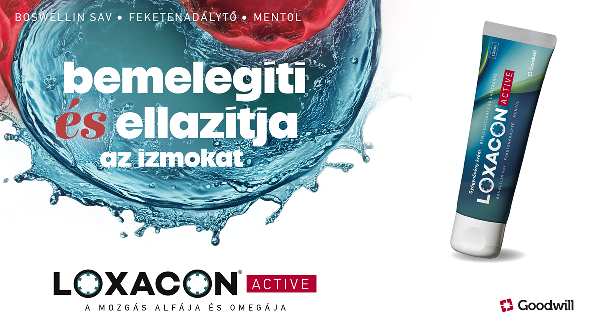 Loxacon Active gyógynövény krém - Bemelegíti és ellazítja az izmokat