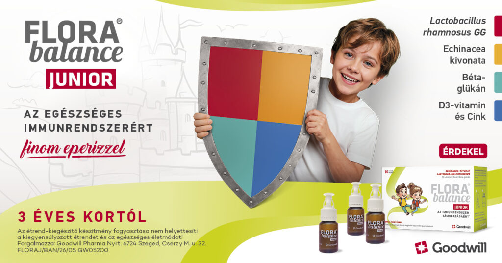 Florabalance Junior - Az egészséges bélflóráért és immunrendszerért - echinaceaval