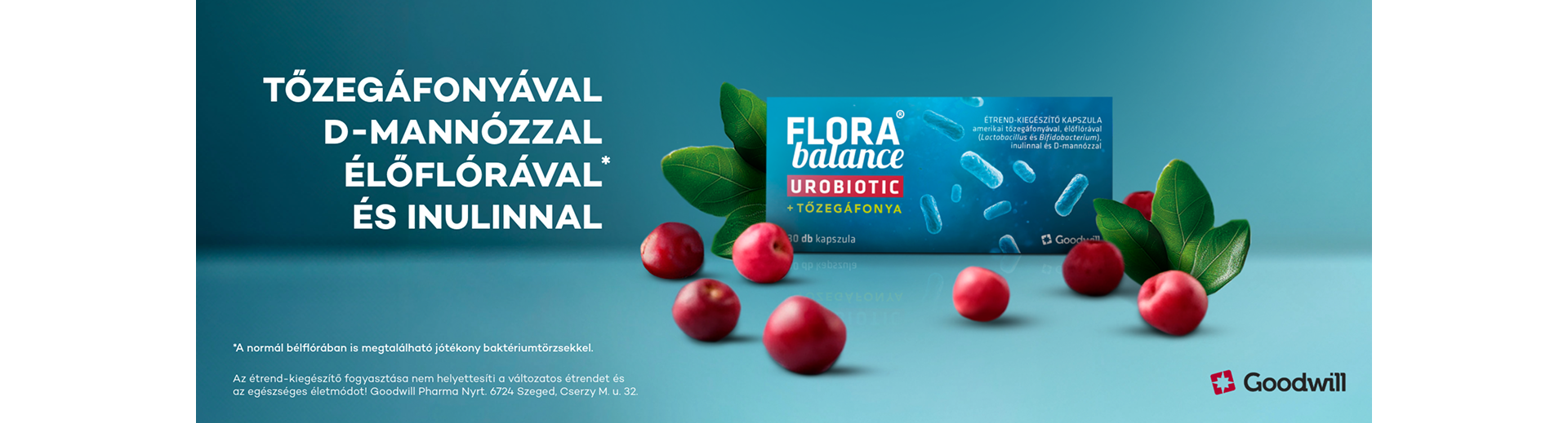 Florabalance® Urobiotic + Tőzegáfonya kapszula élőflórával