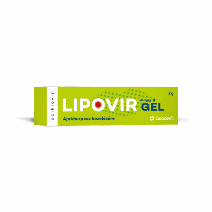Lipovir gél 50 mg/g Ajakherpesz kezelésére