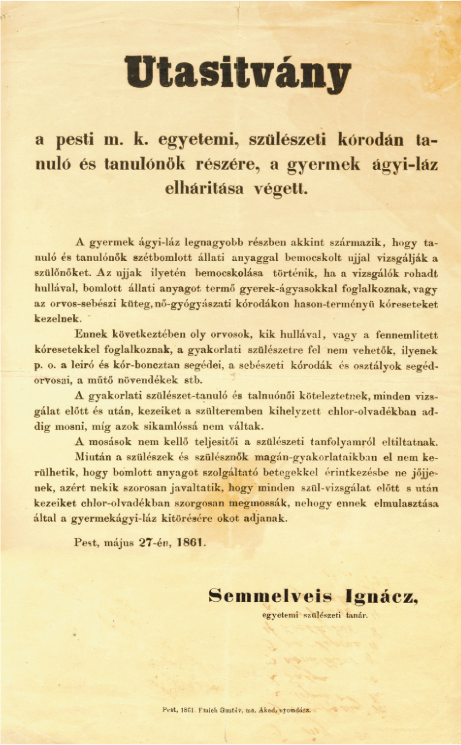 Semmelweis utasítvány